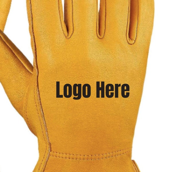 Personalized Work Gloves, Gardening Gloves, For Dad, Custom Gloves For Work, Gift For Men, Construction Work Gloves Vinyl, Logo On Gloves
