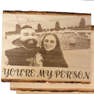 Personalized engraved photo on wood, wedding gift, anniversary gift, Engraving on wood, photo on wood, romantic gift for couple,gift for her