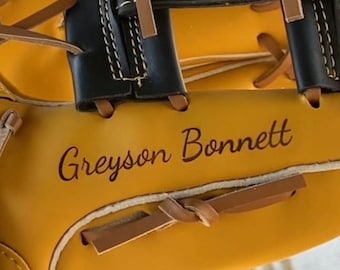 Personalized Engraved Baseball Glove, Custom Photo Softball Mit
