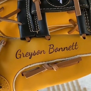 Personalized Engraved Baseball Mit, Baseball Glove With Name, Softball Glove With Custom photo Personalize Your Own Baseball Mit,Name On Mit
