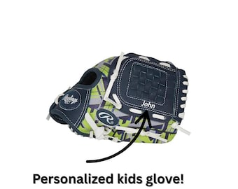 Personalized Kids Baseball Glove, Custom Name, Youth Baseball Gift