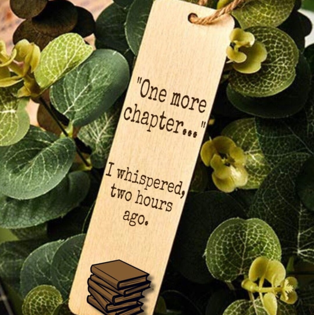 Personalized Engraved Wooden Bookmark, Custom Reader Gift - Etsy