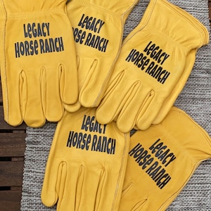 Personalized Work Gloves, Gardening Gloves, For Dad, Custom Gloves For Work, Gift For Men, Construction Work Gloves Vinyl, Logo On Gloves