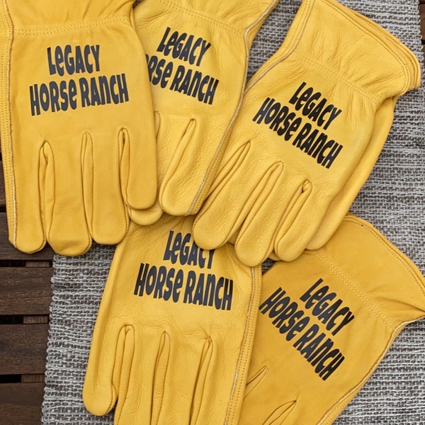 Personalized Work Gloves, Gardening Gloves, For Dad, Custom Gloves For Work, Gift For Men, Construction Work Gloves Vinyl, Logo On Gloves