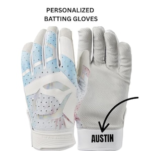 Personalized baseball batting gloves, batting gloves with name, name on baseball gloves, custom gloves for baseball, gift for kids,baseball