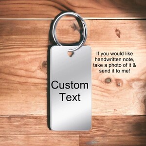 Actual Handwriting Keychain,Personalized Keychain With Handwriting, Gift For Dad, Fathers Day Gift, Custom Engraved Keychain, Gift For Mom