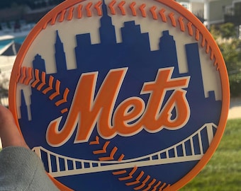 Personalized 3D Baseball Team Wall Decor, Custom Sports Logo