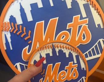 Personalized Baseball Team 3D Wall Art, Custom Sports Logo