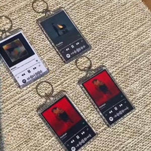 Custom Keychain, Song Keychain, Scannable, Keychain With Your Photo And Music, Song Keychain, Keychain With Favorite Playlist, Personalized