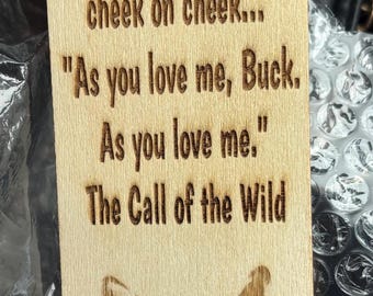 Personalized Engraved Wooden Bookmark, Custom Reader Gift