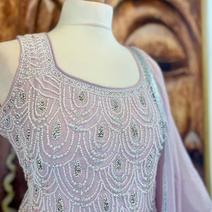 Pink Embroidered Sharara Suit: Indian Pakistani Wedding Outfit