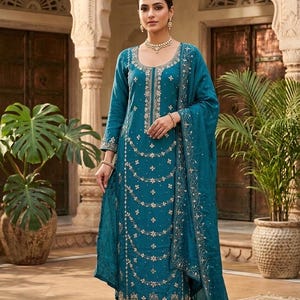 cotton embroidered salwar suit dress material Cotton Embroidered Unstitched Salwar Suit Dress Material