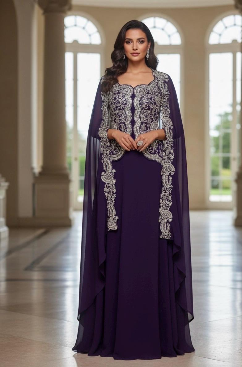 Purple Indo Western - Etsy