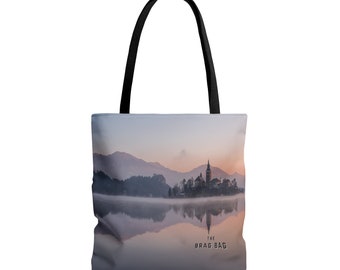 Bolsa de castillo encantado, bolso de mano de lona, regalo para su bolso de mano, bolsa de viaje, bolsa de comestibles, bolso de mano de castillo encantado, bolso de mano bolso espeluznante bolso de castillo