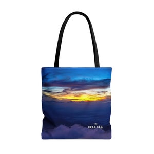 Among The Clouds Bag, Gift for Nature Lover, Among the Stars Clutch Bag, Cloud Tote bag, Clouds Sky Bag, Gift For Her, Weekend Bag, Tote Bag