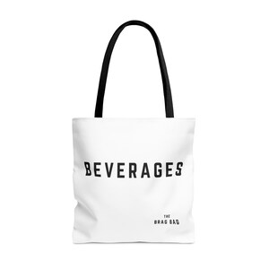 White Itemized Beverage Bag
