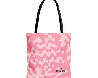 Bolso rosa + rosa Polar Glitch, bolso de mujer, bolso de mano, bolso de compras, tote shopper rosa y rosa, bolso de color rosa, bolso ecológico, tote