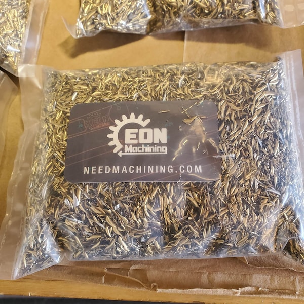 1 lb Brass Metal Chips/shavings for artistic projects, epoxy projects, orgonites, and more