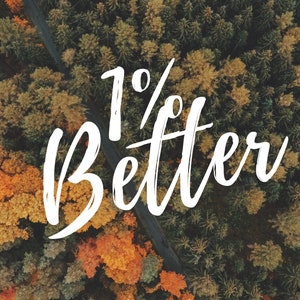1% Better Every Day Motivational Poster - Etsy