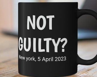 Sarcastic Mug Funny Coffee Mug, Funny mugs with sayings : Not Guilty, gift present token