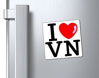 LOVE VN Magnet, Vietnam Magnet, Vietnam fridge Magnet, I love Vietnam Magnet, Vietnamese magnet