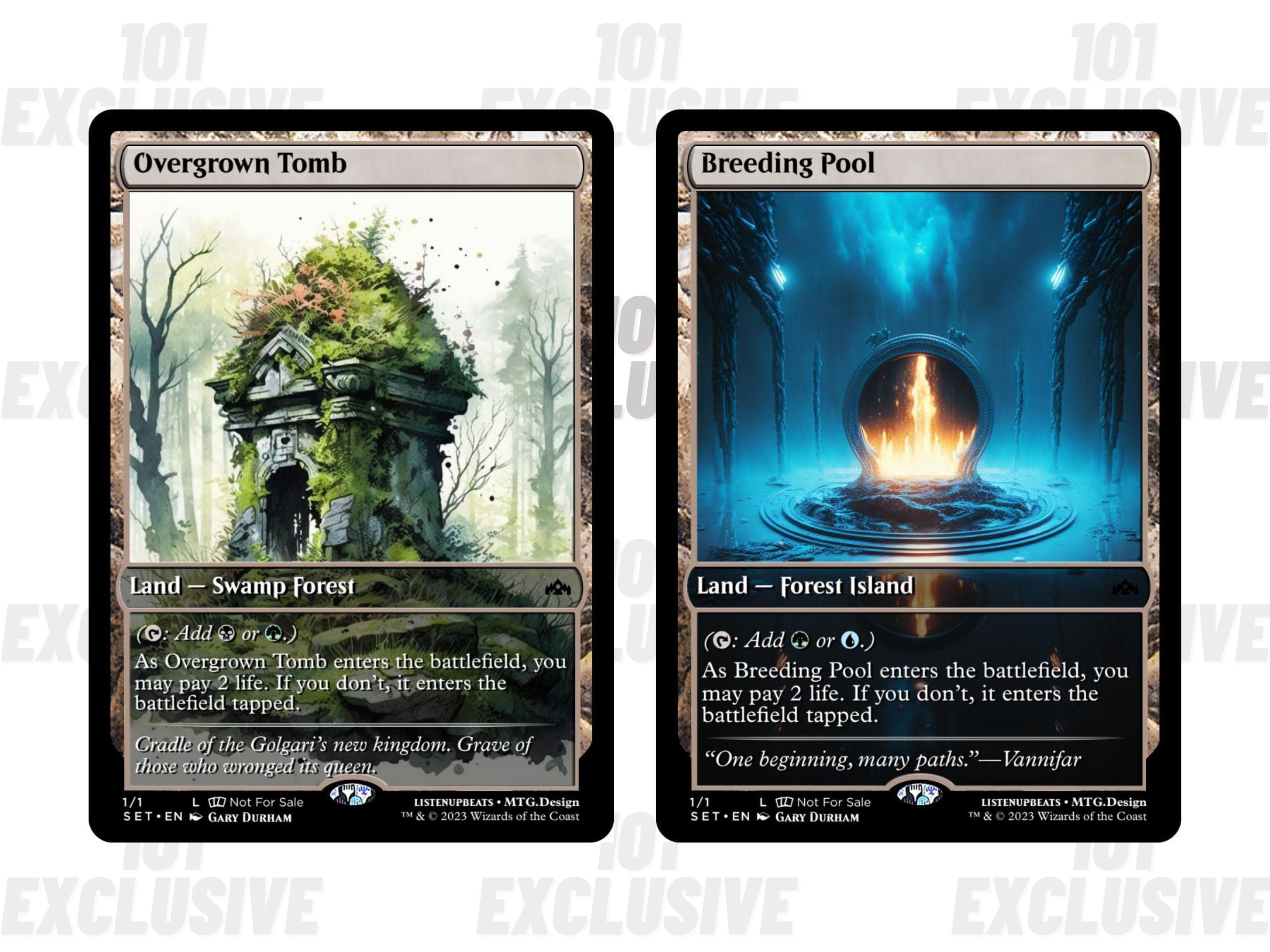 Printable Proxy Shock Lands Set MTG Proxies Ravnica Dual Etsy