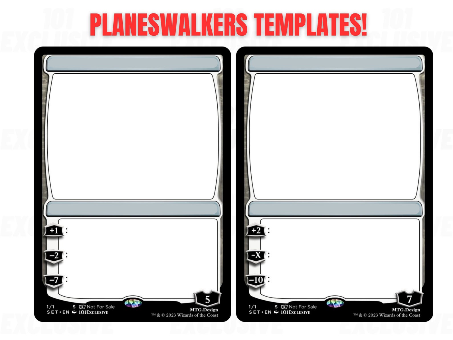 Printable Blank MTG Proxies, Blank Magic Cards, Normal, Legendary Printable Blank MTG Proxies, Blank Magic Cards, Normal, Legendary