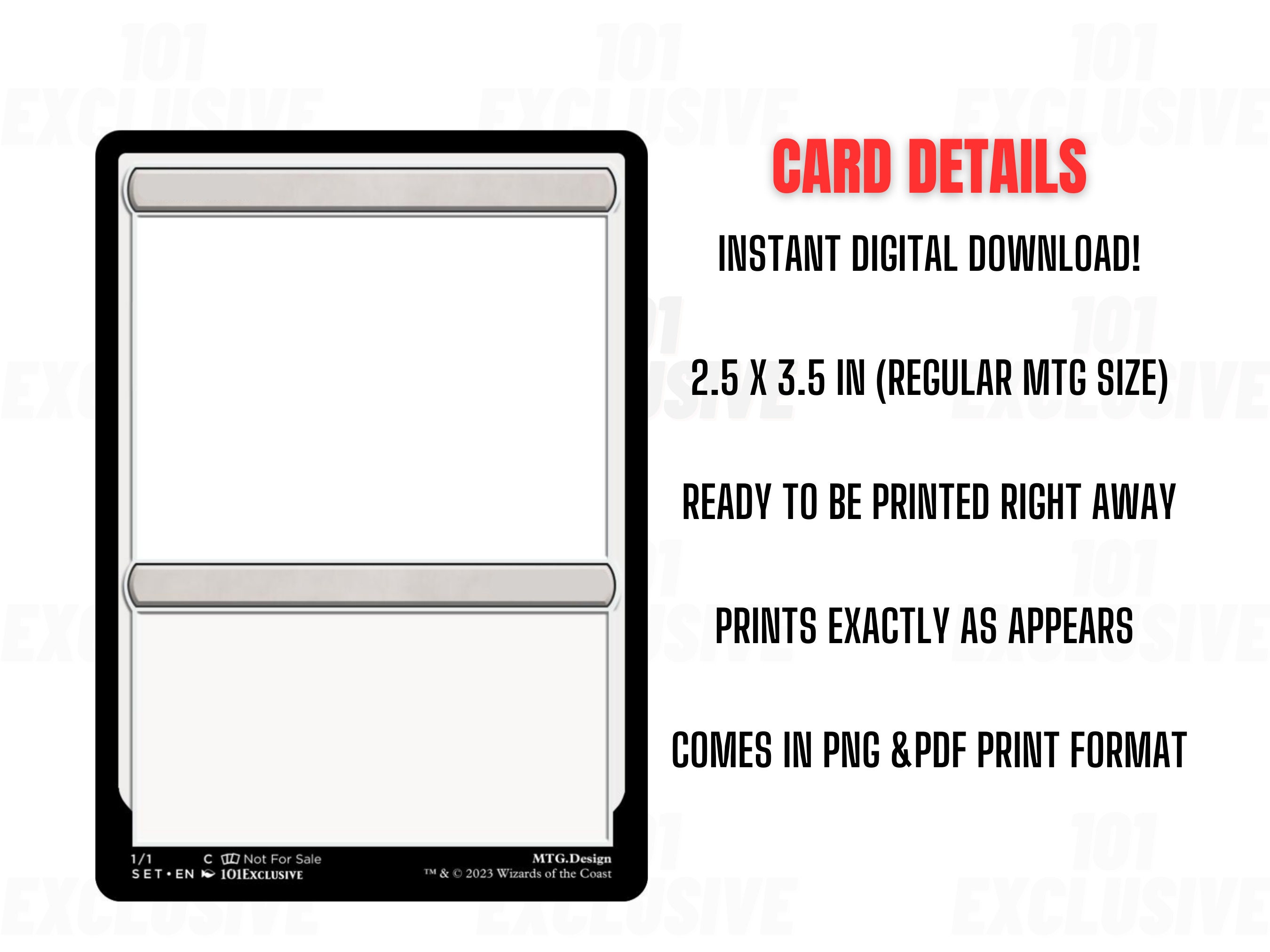 Magic The Gathering Card Template Magic The Gathering Card Template