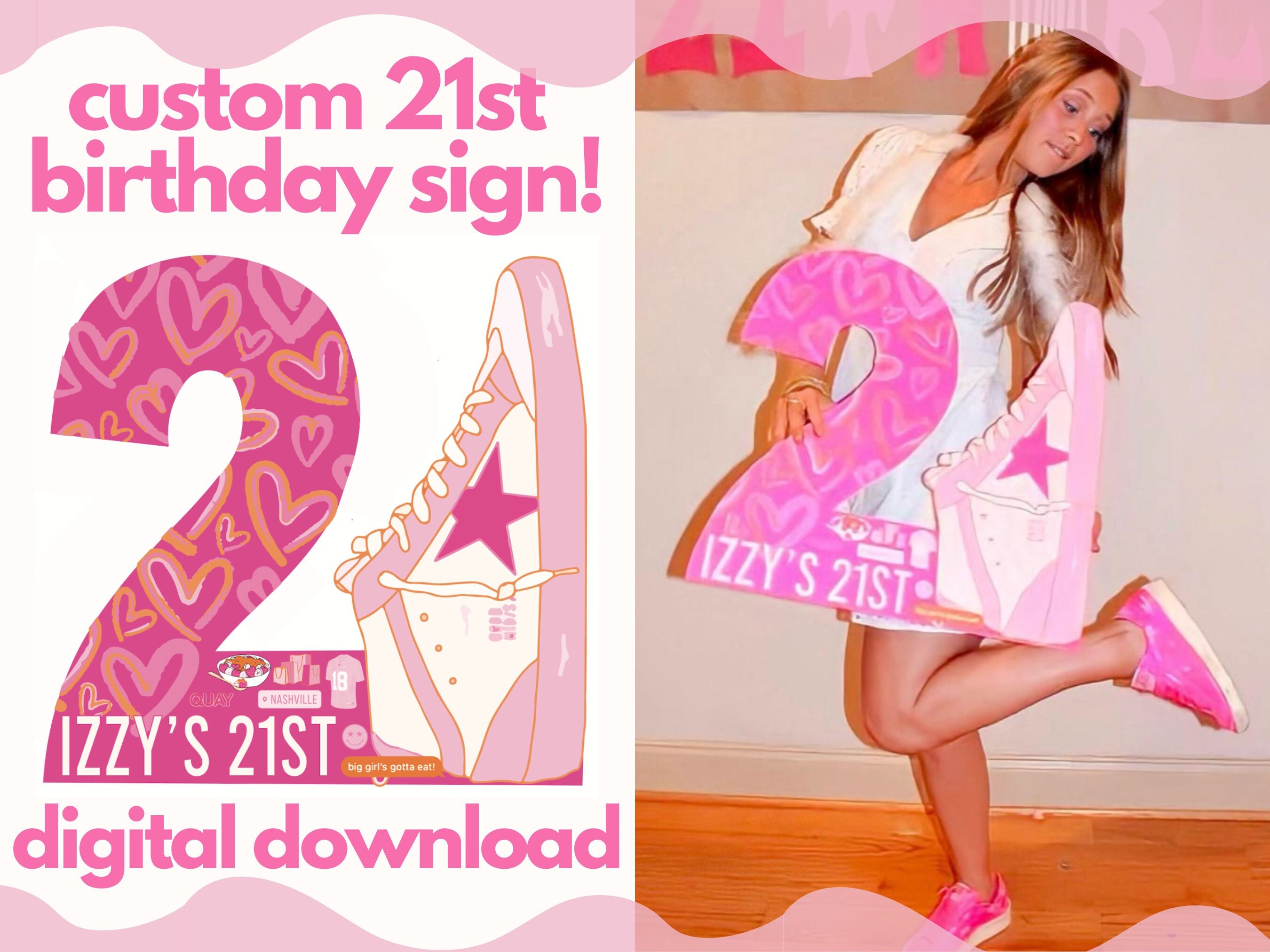 How To Make A 21st Birthday Sign Photoshop