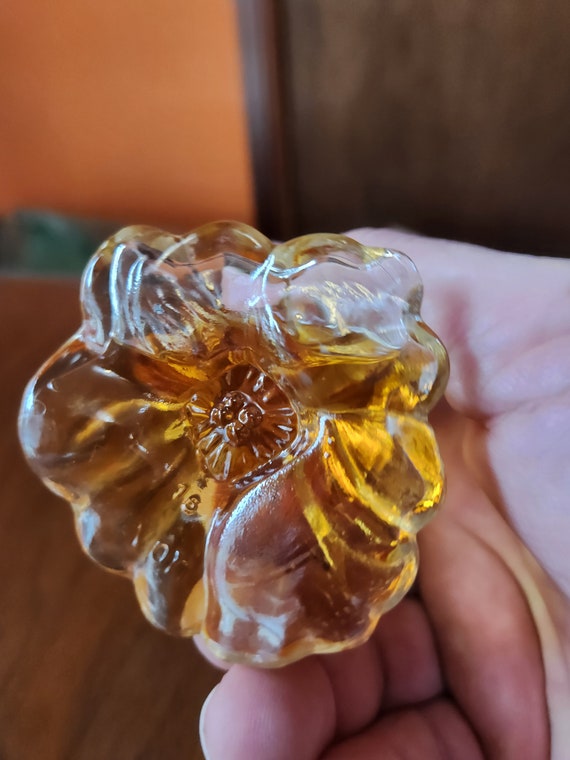 Vintage Avon Inverted Magnolia Flower Perfume Bottle Gem