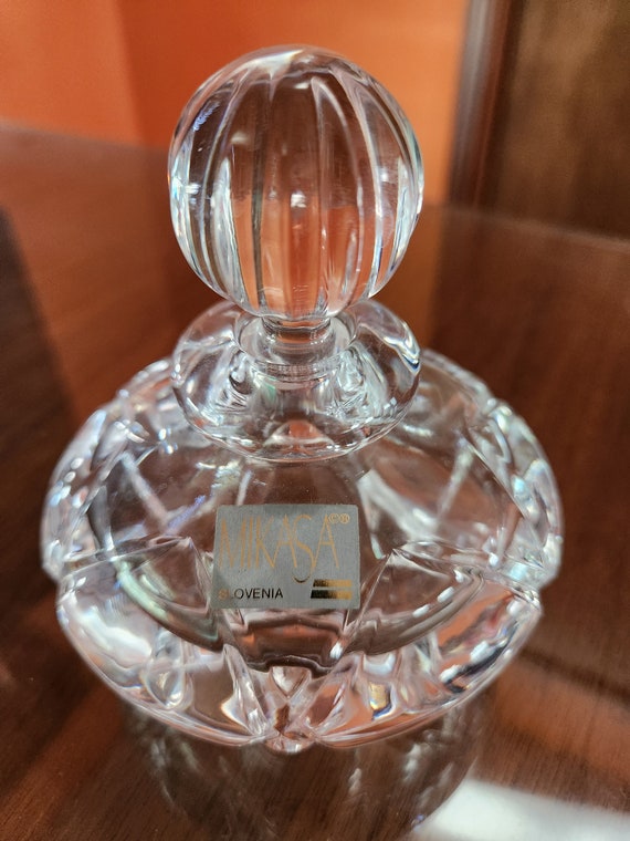 Mikasa Crystal perfume bottle Gem