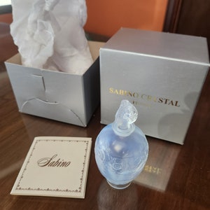 Sabino &quot;Fleurs&quot; Perfume Bottle. Sabino Art Glass