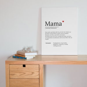 Definition MAMA Poster A4, Sofort Download, Weihnachten, Geburtstag Bild 2