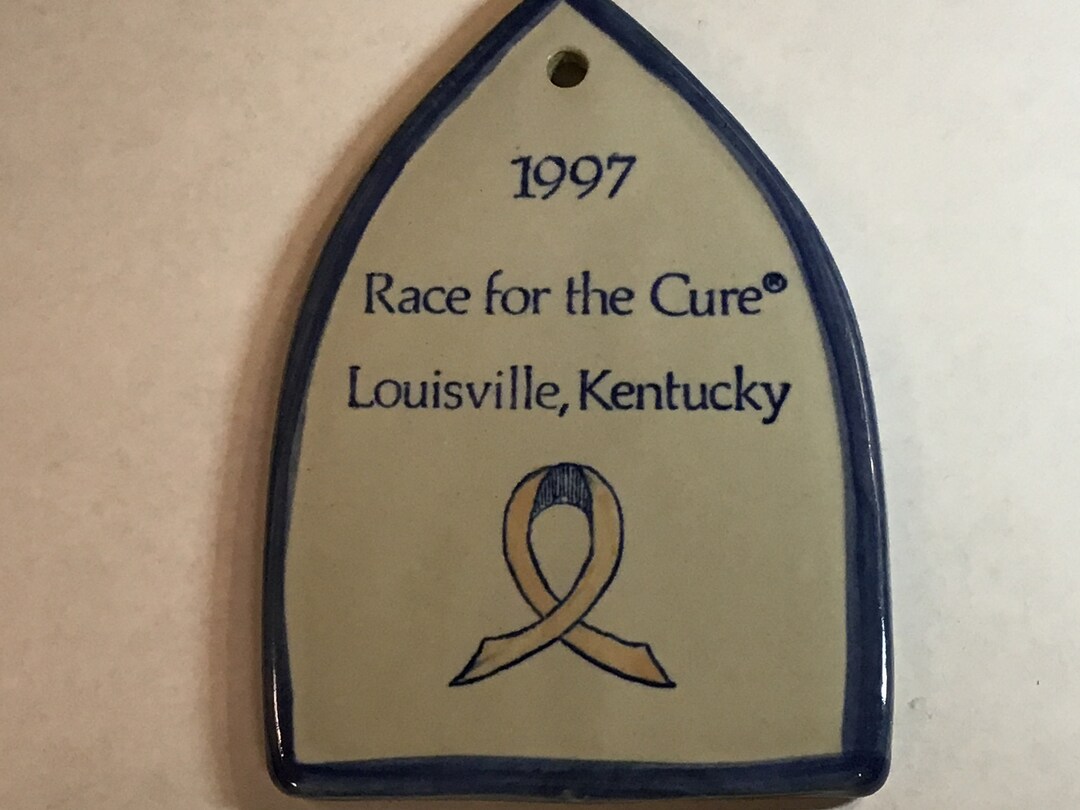 Louisville Stoneware Christmas Ornament 1997 Race for the Cure Etsy