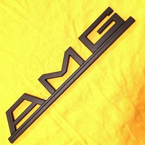 AMG Pre Merger style logo W124 W126 W116 R107 emblem badge GENUINE SIZED !