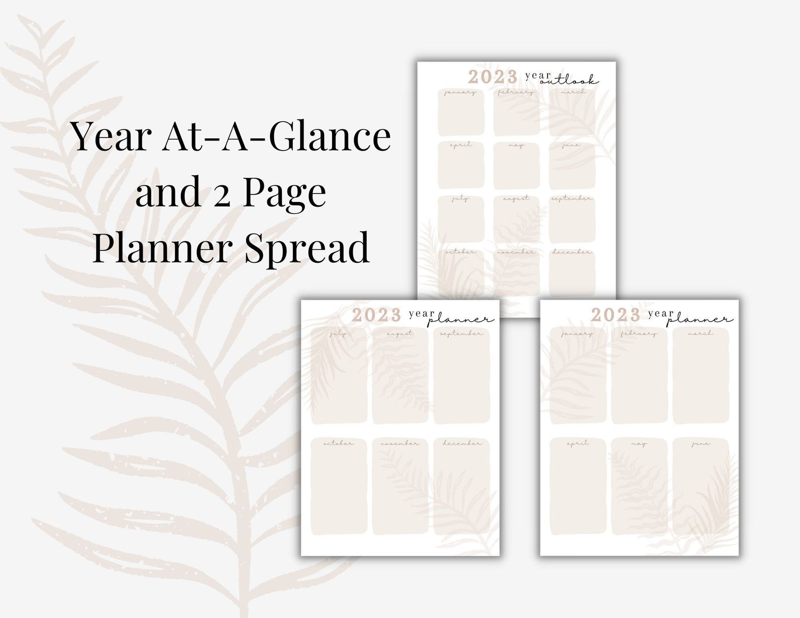 2023 Digital Planner Bundle Printable PDF Instant Download Etsy