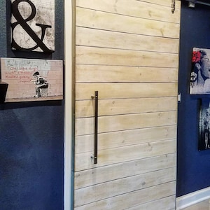 Barn Door, Sliding Door Fully assembled, Custom Sliding Barn Door, Mini Barn Doors, Wide Barn Door, Steel Frame, Free Shipping Nationwide