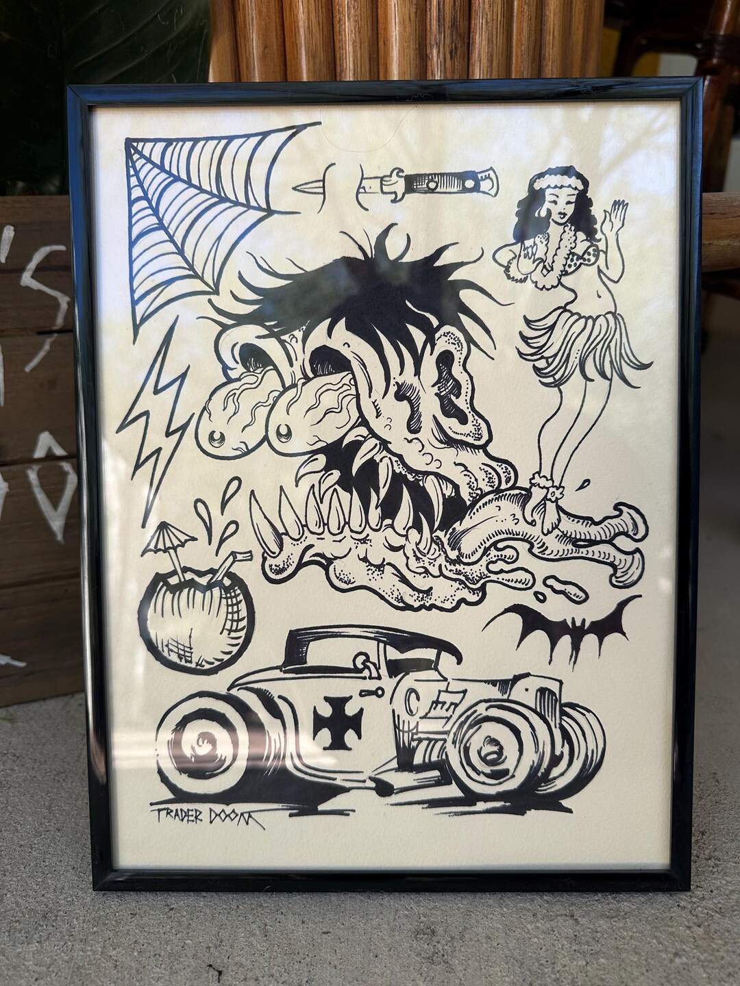 Rockabilly Tattoo Flash Sheet - Etsy