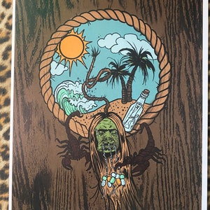 Shrunken Head Porthole Print