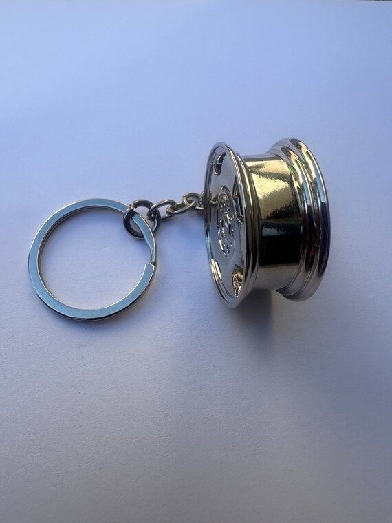 Mercedes Benz 3D AMG Monoblock Rim Metal Car Key Chain Ring
