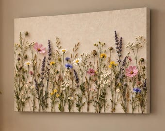 3D Wildflower Wall Art | Cottagecore Floral Decor | Affordable Wall Art | Downloadable Prints
