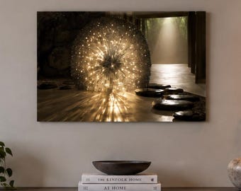 Glowing Orb Wall Art | Mystical Light Art | Affordable Wall Art | Downloadable Prints