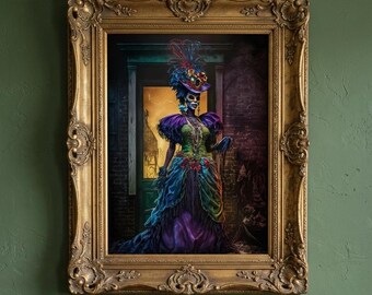 Voodoo Queen Wall Art Print Southern Gothic Decor Cemetery Poster - Etsy