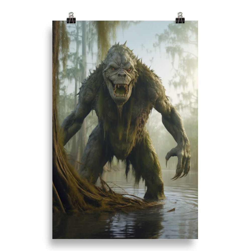 The Rougarou Louisiana Culture Swamp Monster Cajun Culture Etsy