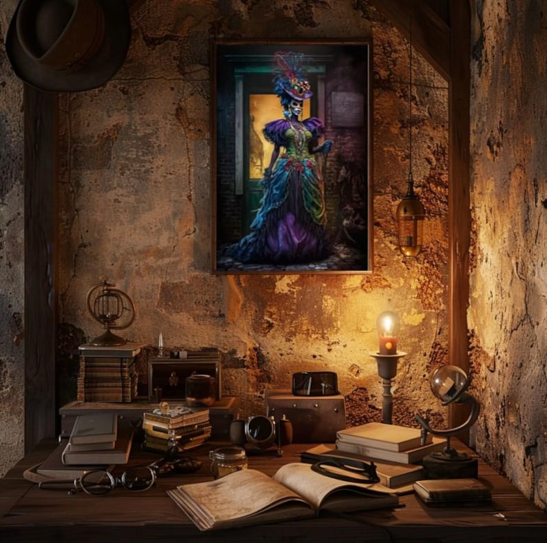New Orleans Art | Voodoo Queen Art Print | Southern Gothic Mystical ...