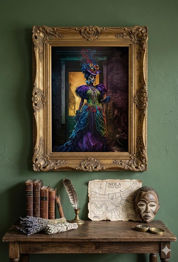New Orleans Art | Voodoo Queen Art Print | Southern Gothic