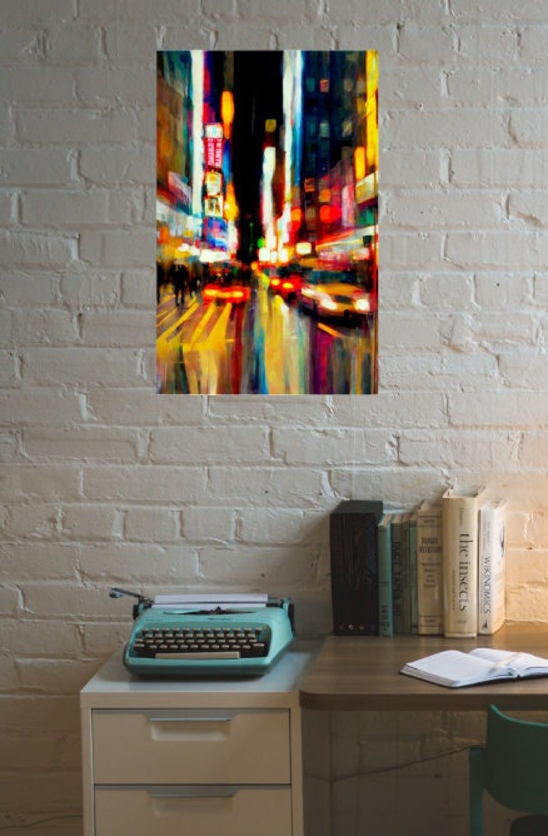 Broadway, New York, Frameable Art, Abstract Art, Wall Art, Paintings
