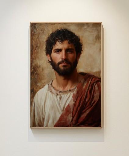イエス・キリストの壁掛けアート｜歴史的な油絵風肖像画（デジタル