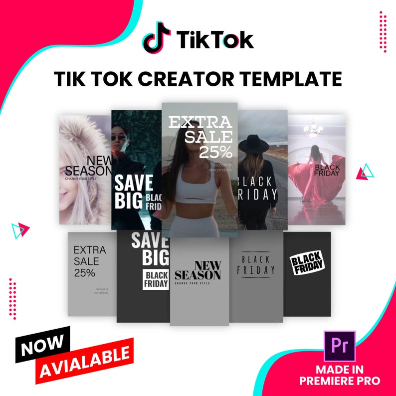 Tik Tok Creator Premiere Pro Template, Presets, Tiktok Templates Tik Tok Creator Premiere Pro Template, Presets, Tiktok Templates
