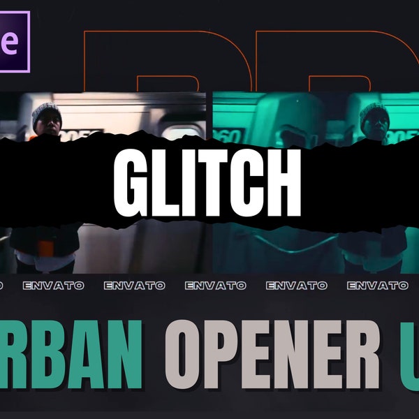 Glitch Urban Opener For After Effect | Glitch FX | Filmmaking library | After effect preset | Premiere Pro | motion graphic | Intro template